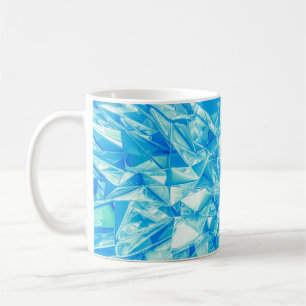 Mug Triangle cristal, arrière - plan rendu 3D.