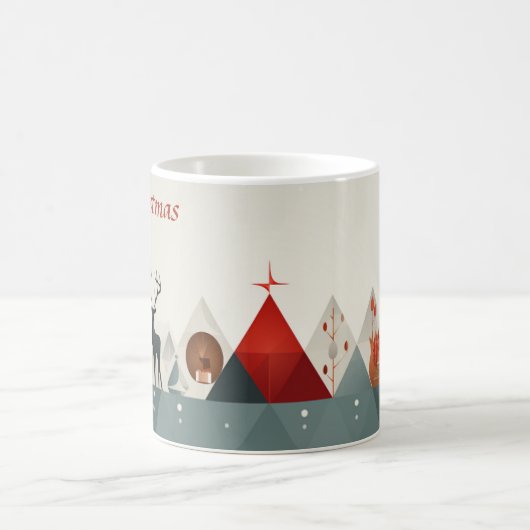 Mug Triangle de Noël : Coupe de Noël minimale (Centre)