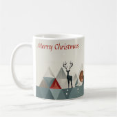 Mug Triangle de Noël : Coupe de Noël minimale (Gauche)