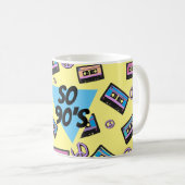 Mug Triangle des banderoles rétro des années 80 90 (Devant droit)