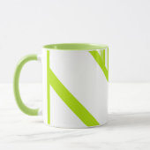 Mug Triangle en Lime Vert et Blanc (Gauche)