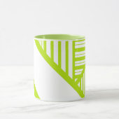Mug Triangle en Lime Vert et Blanc (Centre)