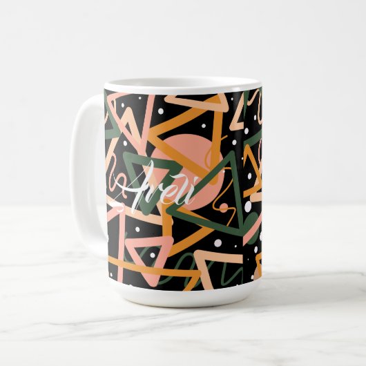 Mug Triangle Et Cercles (Devant gauche)