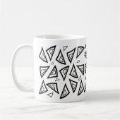 Mug triangle géométrique d'inspiration aztèque (Gauche)