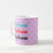 Mug Triangle géométrique moderne du milieu du siècle (Devant gauche)