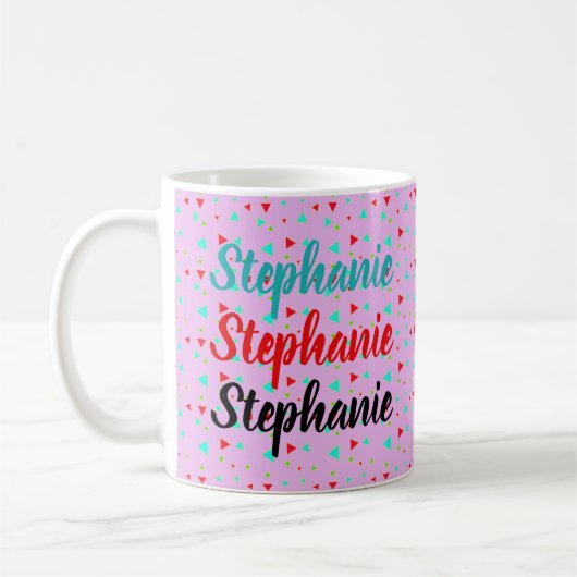 Mug Triangle géométrique moderne du milieu du siècle (Gauche)