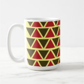 Mug Triangle Géométrique Vert Rouge (Gauche)
