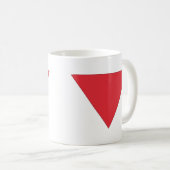 Mug Triangle rouge inversé (Devant droit)