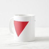 Mug Triangle rouge inversé (Devant gauche)