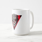 Mug Triangle rouge inversé keffiyeh (Devant droit)