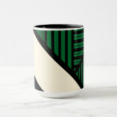Mug Triangle - Vert, Crème et Noir (Centre)