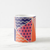 Mug Triangles Abstraits : Arrière - plan géométrique V (Centre)