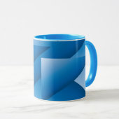 Mug Triangles bleus (Devant droit)