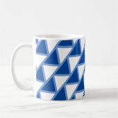 Mug - Triangles Carrelés en bleu (Gauche)