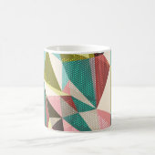 Mug Triangles Colorés, Formes géométriques Abstraites. (Centre)