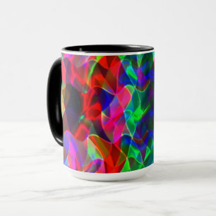 Mug Triangles courbes colorés ou ondulation colorée