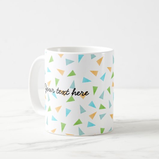 Mug Triangles dans des couleurs en pastel, motif (Devant gauche)