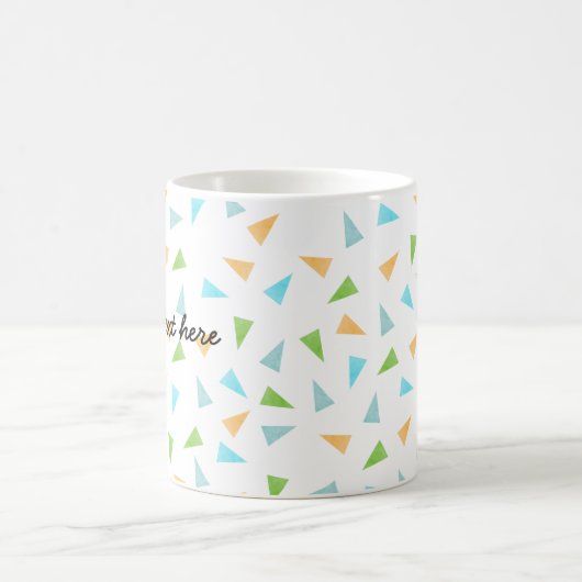 Mug Triangles dans des couleurs en pastel, motif (Centre)