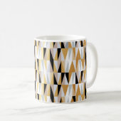 Mug triangles de conception scandinave sans couture mo (Devant droit)