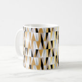 Mug triangles de conception scandinave sans couture mo (Devant gauche)