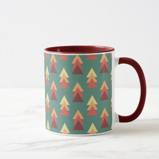 Mug Triangles de couleurs rétro (Droite)