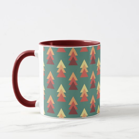 Mug Triangles de couleurs rétro (Gauche)