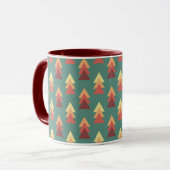 Mug Triangles de couleurs rétro (Devant gauche)