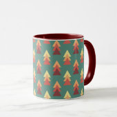 Mug Triangles de couleurs rétro (Devant droit)