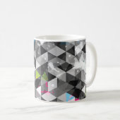 Mug triangles de grunge Abstraits : motif sans soudure (Devant droit)