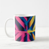 Mug Triangles de néon rétro - Gras géométrique 80s Cla (Gauche)