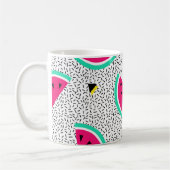 Mug Triangles de pastèque : texture rétro estivale. (Gauche)