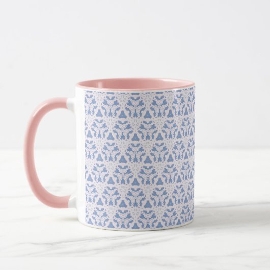 Mug Triangles décoratifs Bleu Blanc (Gauche)