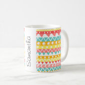 Mug Triangles Et Cercles Colorés (Devant droit)