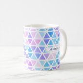 Mug Triangles géométriques Abstraits - tons pastel Coo (Devant droit)