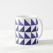 Mug Triangles géométriques bleu violet (Devant droit)