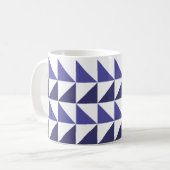 Mug Triangles géométriques bleus violets Géométrique (Devant gauche)