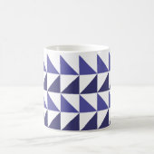 Mug Triangles géométriques bleus violets Géométrique (Centre)