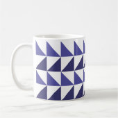 Mug Triangles géométriques bleus violets Géométrique (Gauche)
