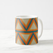 Mug Triangles géométriques colorés (Devant droit)