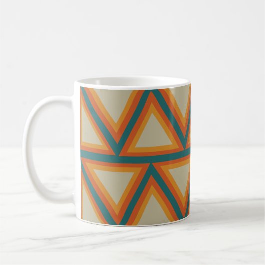 Mug Triangles géométriques colorés (Gauche)
