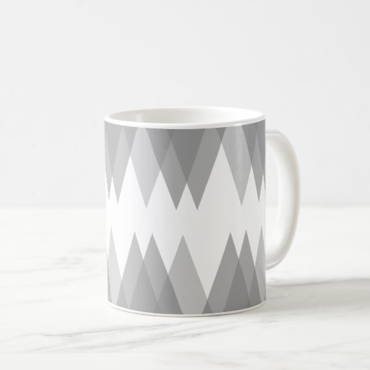 Mug Triangles gris (Devant droit)