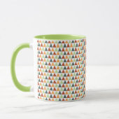 Mug Triangles Minuscules Colorés Tombent Géométrique (Gauche)