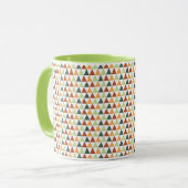Mug Triangles Minuscules Colorés Tombent Géométrique (Devant gauche)