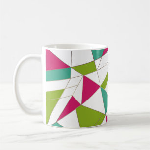 Mug Triangles mode géométrie d'impression abstraite
