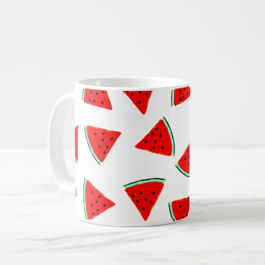 Mug Triangles Motifs de pastèque (Devant gauche)