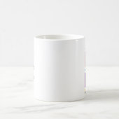 Mug Triangles multicolores avec Feuilles à main (Centre)