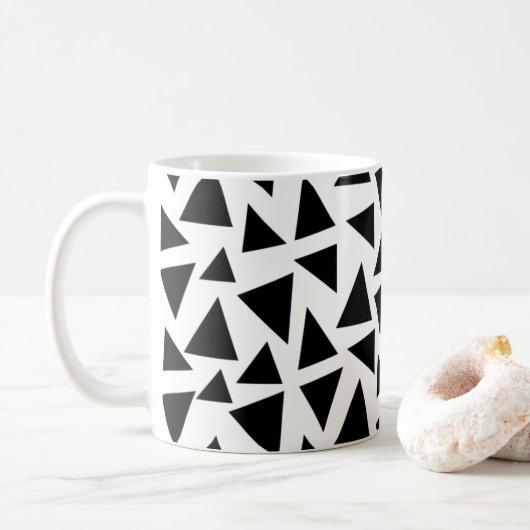 Mug Triangles noirs (Avec donut)