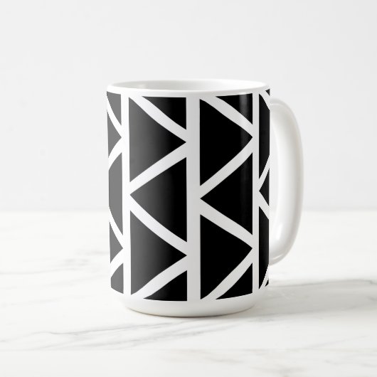Mug Triangles noirs (Devant droit)