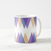 Mug Triangles pourpre, bleu et jaune (Devant droit)