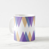 Mug Triangles pourpre, bleu et jaune (Devant gauche)